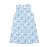 Floral Blues Sleeveless Susie Swing Dress Girls Play Dresses Cypress Row