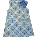 Floral Blues Sleeveless Susie Swing Dress Girls Play Dresses Cypress Row