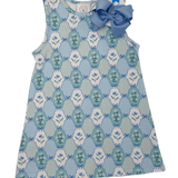 Floral Blues Sleeveless Susie Swing Dress Girls Play Dresses Cypress Row