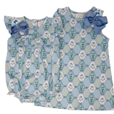 Floral Blues Sleeveless Susie Swing Dress Girls Play Dresses Cypress Row