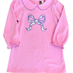 Floral Bow Applique Dress Girls Play Dresses Banana Split