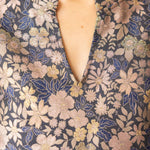 Sparkling Floral Top - Jaquared Navy Tops VOY