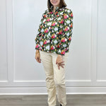 Floral Reverie Top - Black Tops Jodifl