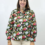 Floral Reverie Top - Black Tops Jodifl