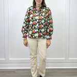 Floral Reverie Top - Black Tops Jodifl