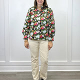 Floral Reverie Top - Black Tops Jodifl