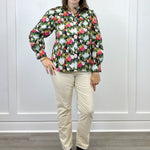 Floral Reverie Top - Black Tops Jodifl