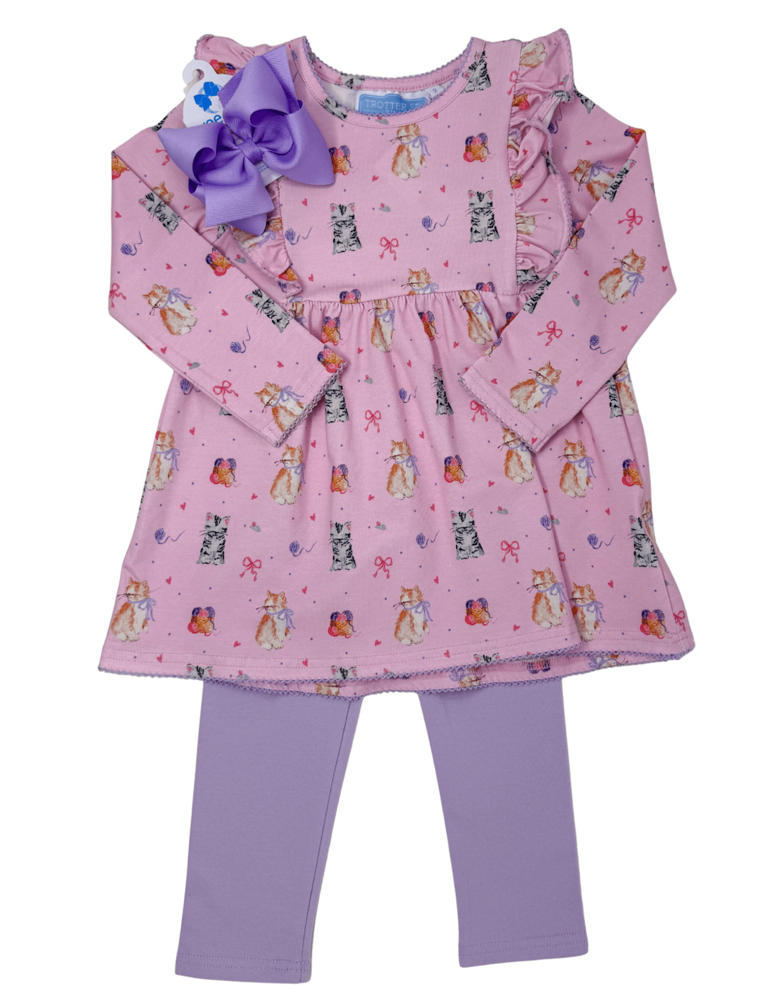 Fluffy Friends Pant Set Girls Sets Trotter Street Kids