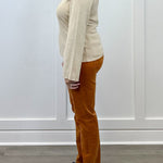 Fly Front 5 Pocket Corduroy Pant - Bran Pants Tribal