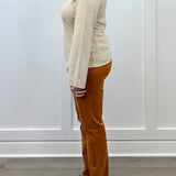Fly Front 5 Pocket Corduroy Pant - Bran Pants Tribal