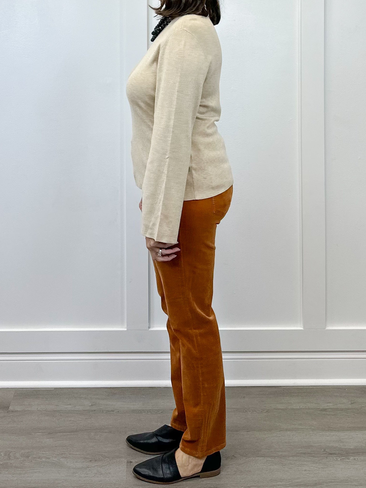 Fly Front 5 Pocket Corduroy Pant - Bran Pants Tribal