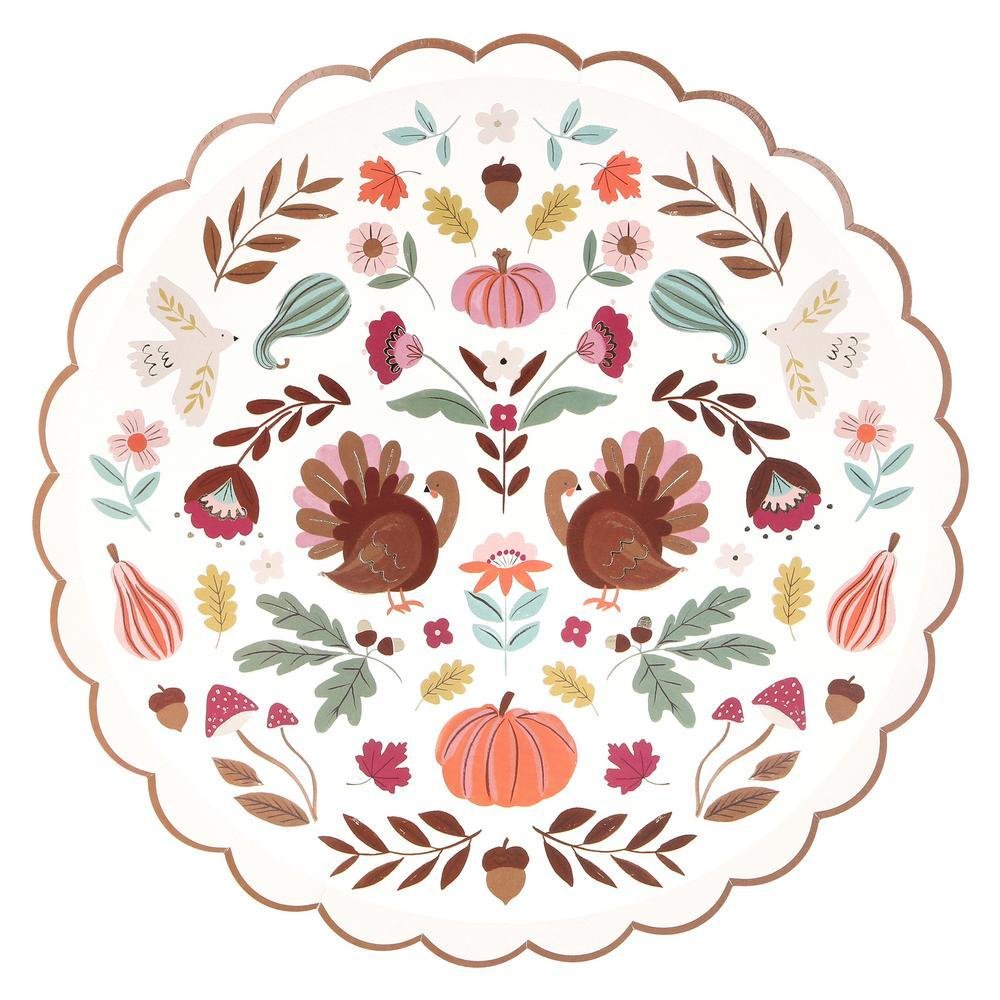 Folk Fall Dinner Plates Seasonal Meri Meri