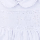 Forever Blessed Smocked Collared Gown - White Baby Sleepwear Magnolia Baby