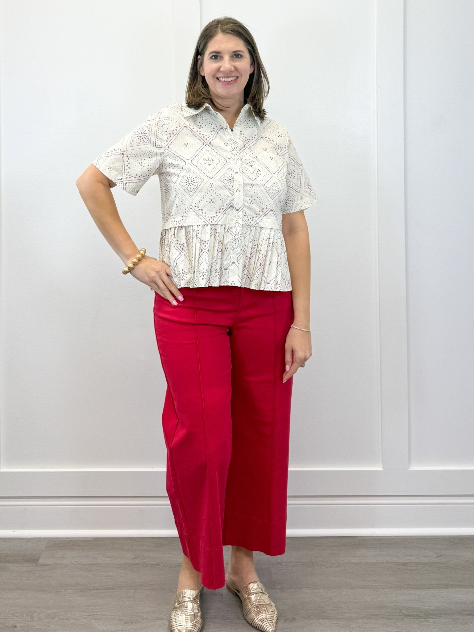 Freedom Flair Peplum Top Tops Entro
