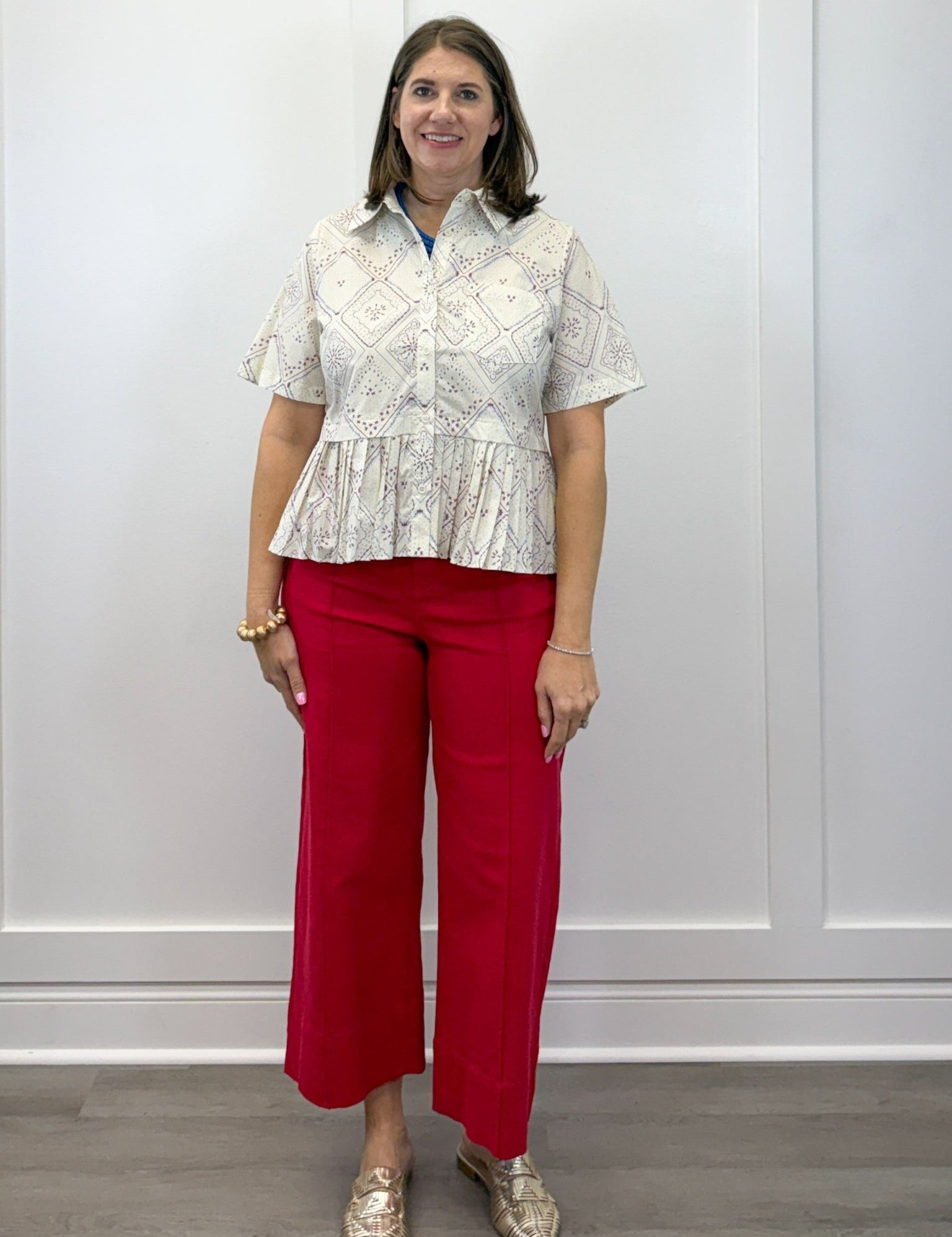 Freedom Flair Peplum Top Tops Entro