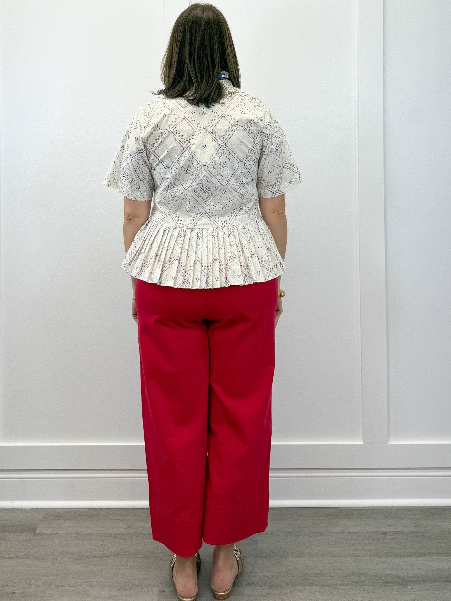 Freedom Flair Peplum Top Tops Entro