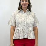 Freedom Flair Peplum Top Tops Entro