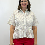 Freedom Flair Peplum Top Tops Entro