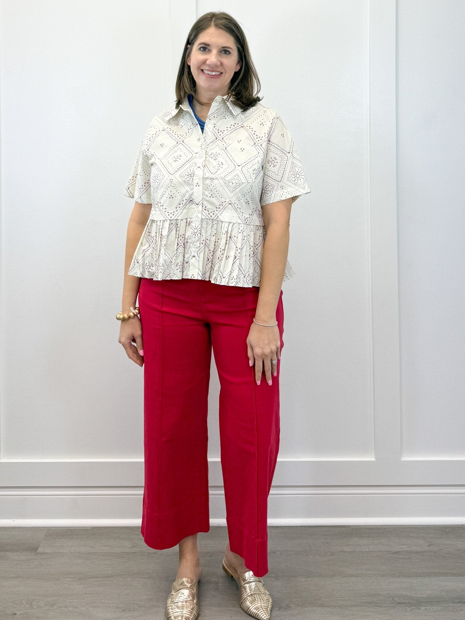 Freedom Flair Peplum Top Tops Entro