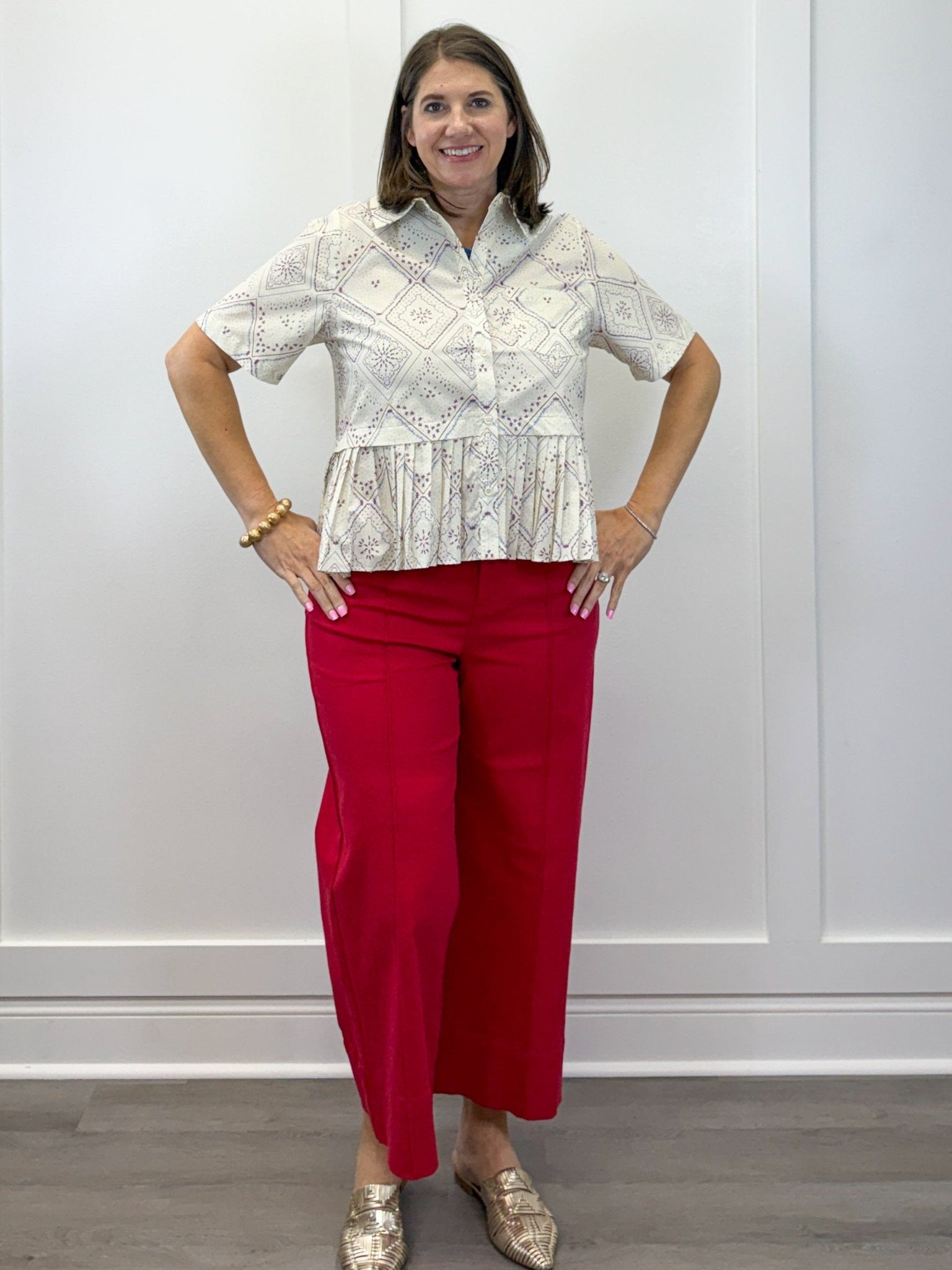 Freedom Flair Peplum Top Tops Entro