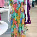 Frenchi Dress - Multi Long Dresses Briton Court