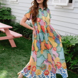 Frenchi Dress - Multi Long Dresses Briton Court
