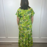 Frenchi Maxi - Summer Green Long Dresses Briton Court