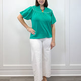 Fresh Tide Yoke Top - Sea Green Tops Umgee