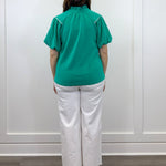 Fresh Tide Yoke Top - Sea Green Tops Umgee