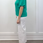 Fresh Tide Yoke Top - Sea Green Tops Umgee