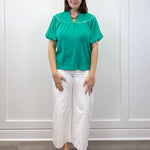 Fresh Tide Yoke Top - Sea Green Tops Umgee