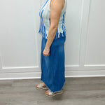Full Length Denim Skirt - Coastline Skirts Tribal