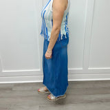 Full Length Denim Skirt - Coastline Skirts Tribal