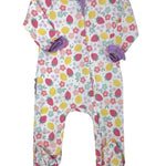Fruity Fun Ruffle Zipper Footie Baby Sleepwear Magnolia Baby