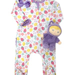 Fruity Fun Ruffle Zipper Footie Baby Sleepwear Magnolia Baby
