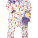 Fruity Fun Ruffle Zipper Footie Baby Sleepwear Magnolia Baby