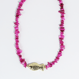 Fuchsia Ocean Necklace Necklaces Treasure Jewels Inc.
