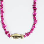 Fuchsia Ocean Necklace Necklaces Treasure Jewels Inc.