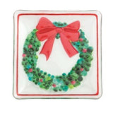 Fused Glass Wreath Plate - Sugar Babies Children's Boutique/Meg's Shoppe