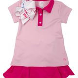 Gabby Shirt - Cotton Candy Pink/Power Pink Girls Tops + Tees Set Athleisure