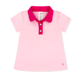 Gabby Shirt - Cotton Candy Pink/Power Pink Girls Tops + Tees Set Athleisure