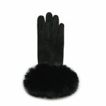 Gabrielle Faux Fur Cuff Gloves – Black Women's Accessories Top It Off