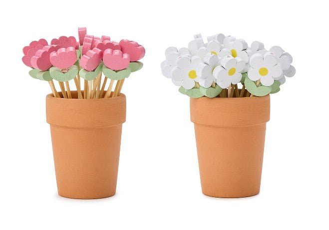 Garden Blooms Flower Cocktail Picks - Assorted Kitchen + Entertaining Two's Company