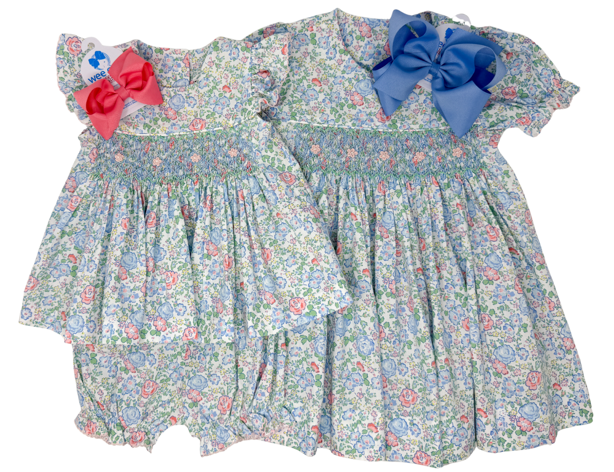 Garden Delight Smocked Geo Dress Girls Occasion Dresses Banana Split