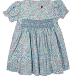 Garden Delight Smocked Geo Dress Girls Occasion Dresses Banana Split