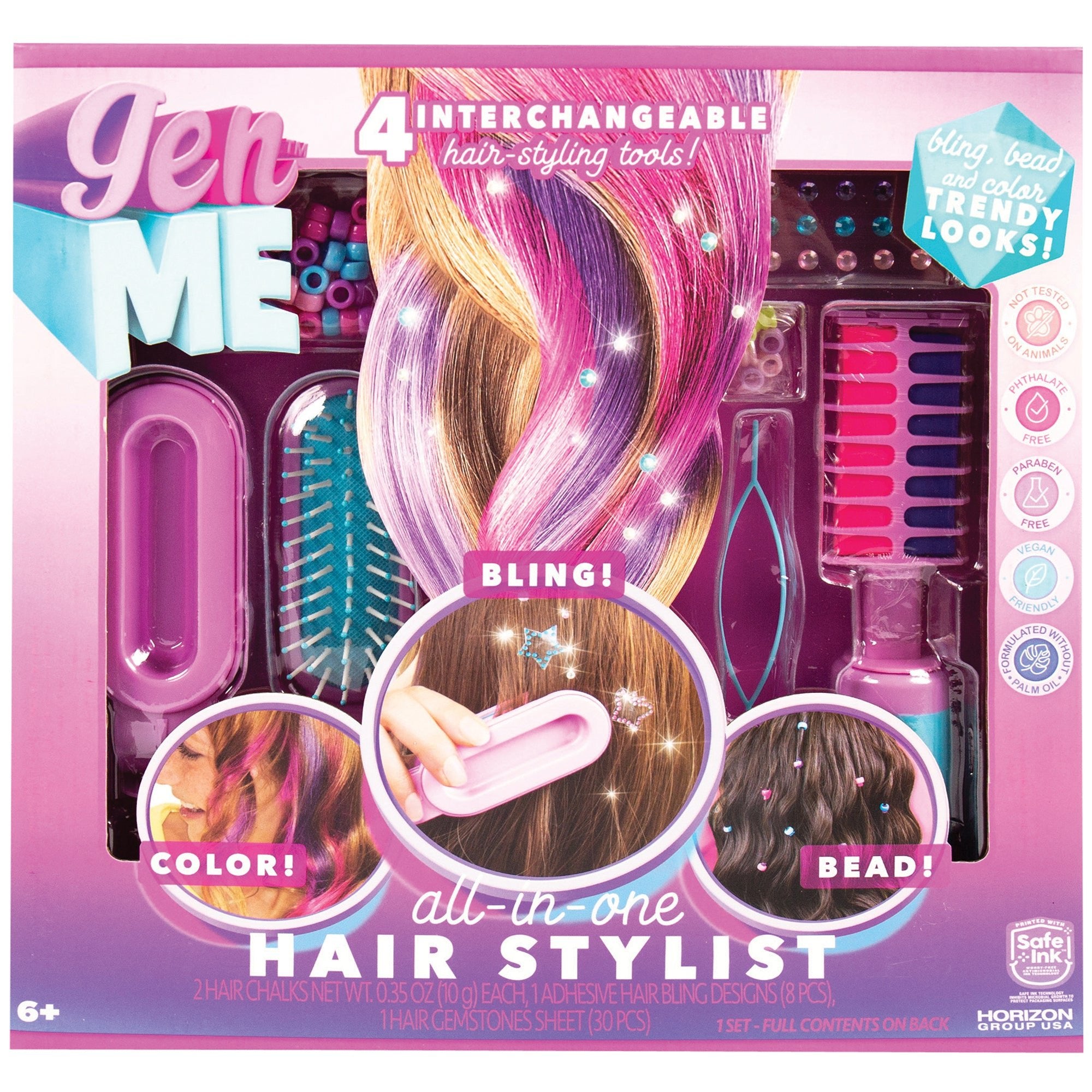 GenMe 4-in-1 Hair Designer Kids Misc Accessories U.S. Toy Company