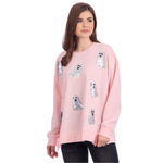 Ghost Sparkle Sweatshirt Sweatshirts + Pullovers Mudpie
