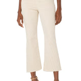 Gia Glider Crop Flare w/ Back Pleat - Cappuccino Stripe Jeans Liverpool