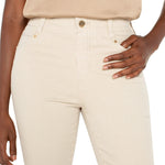 Gia Glider Crop Flare w/ Back Pleat - Cappuccino Stripe Jeans Liverpool