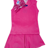 Gianna Terry Tank - Pink Girls Tops + Tees Area Code 407